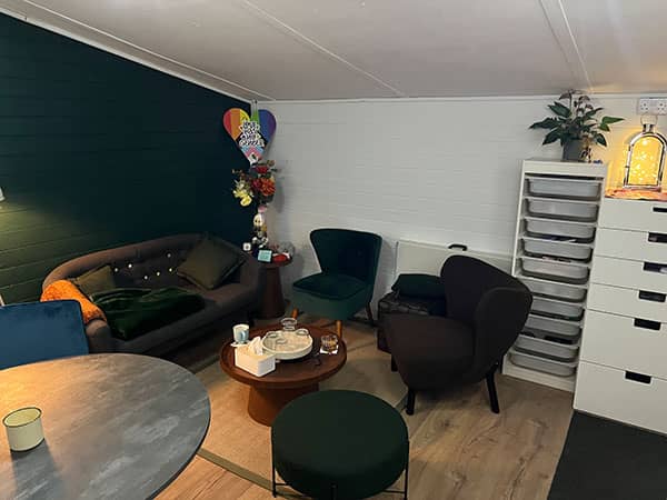 Family psychotherapy meeting room